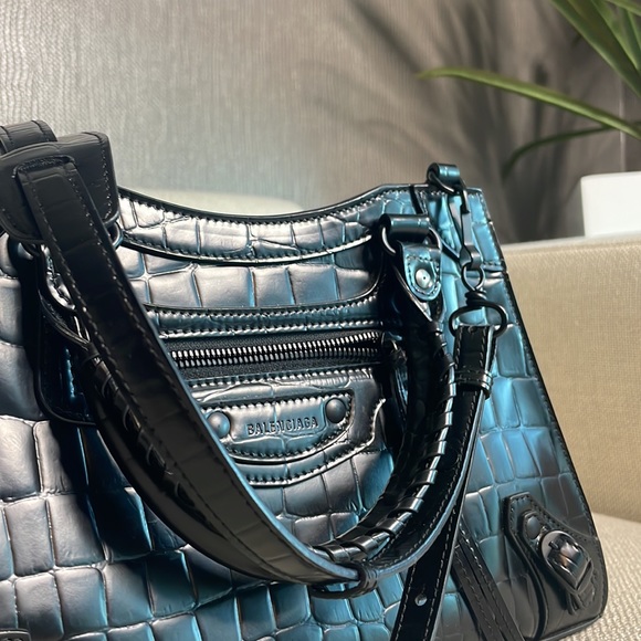 Bslenciaga Calfskin Crocodile Embossed Neo Classic - Picture 3 of 12